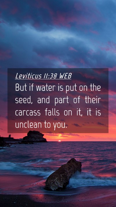 Picture 04 - Leviticus 11:38 WEB Mobile Phone Wallpaper - But if water is put on the seed, and part of - Mobile Bible Verse Wallpaper