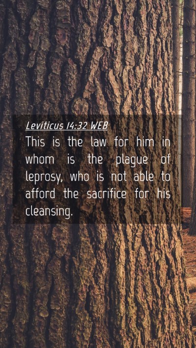 Picture 04 - Leviticus 14:32 WEB Mobile Phone Wallpaper - This is the law for him in whom is the plague of - Mobile Bible Verse Wallpaper