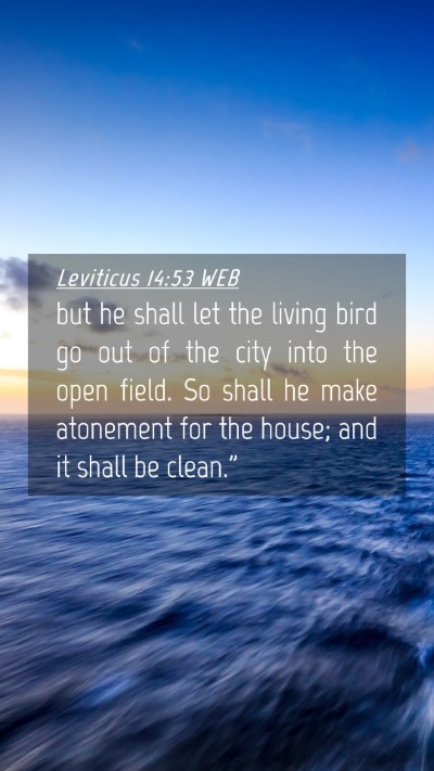 Picture 04 - Leviticus 14:53 WEB Mobile Phone Wallpaper - but he shall let the living bird go out of the - Mobile Bible Verse Wallpaper