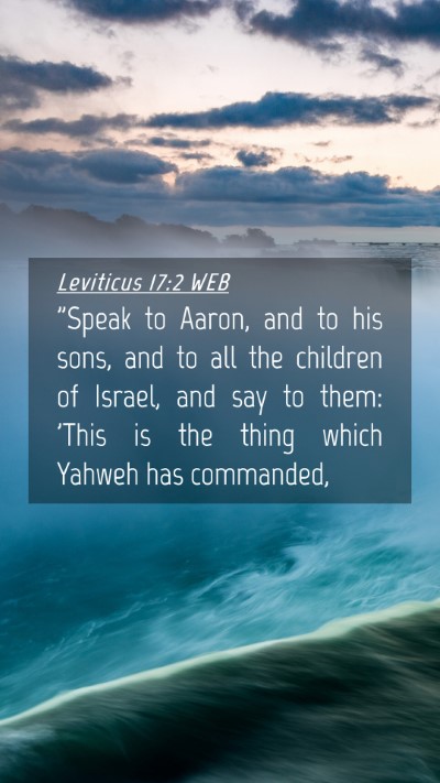 Picture 04 - Leviticus 17:2 WEB Mobile Phone Wallpaper - 