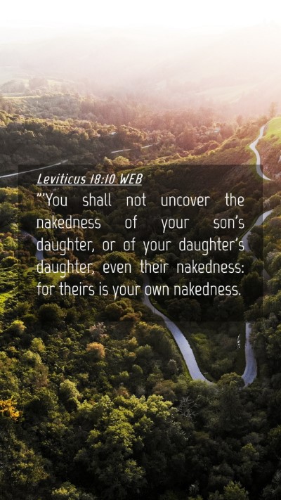Picture 04 - Leviticus 18:10 WEB Mobile Phone Wallpaper - 