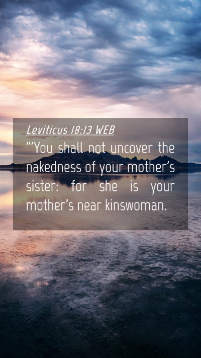 Picture 04 - Leviticus 18:13 WEB Mobile Phone Wallpaper - 