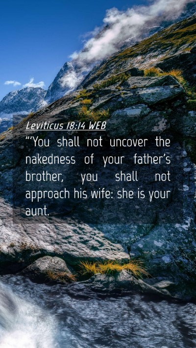 Picture 04 - Leviticus 18:14 WEB Mobile Phone Wallpaper - 