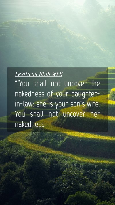 Picture 04 - Leviticus 18:15 WEB Mobile Phone Wallpaper - 