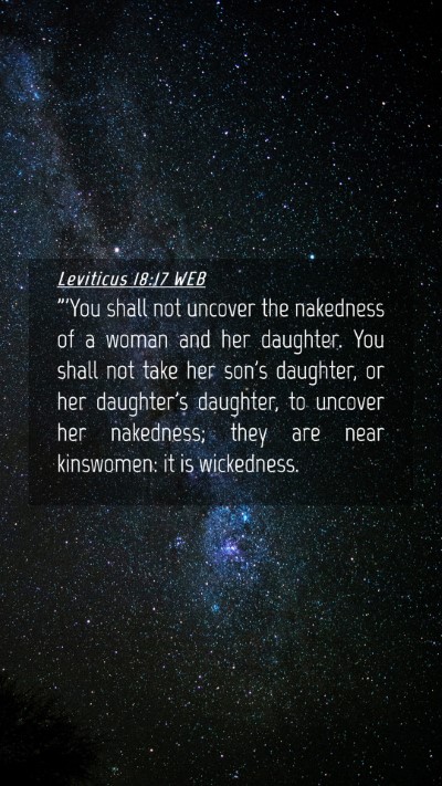 Picture 04 - Leviticus 18:17 WEB Mobile Phone Wallpaper - 