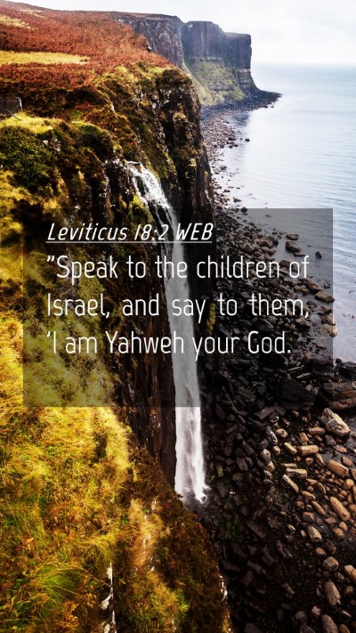 Picture 04 - Leviticus 18:2 WEB Mobile Phone Wallpaper - 