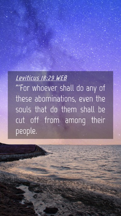 Picture 04 - Leviticus 18:29 WEB Mobile Phone Wallpaper - 