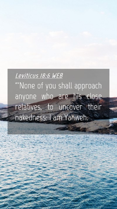 Picture 04 - Leviticus 18:6 WEB Mobile Phone Wallpaper - 
