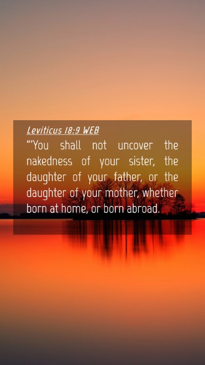 Picture 04 - Leviticus 18:9 WEB Mobile Phone Wallpaper - 