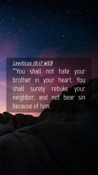 Picture 04 - Leviticus 19:17 WEB Mobile Phone Wallpaper - 