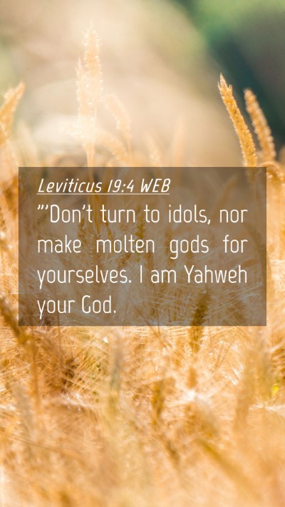 Picture 04 - Leviticus 19:4 WEB Mobile Phone Wallpaper - 