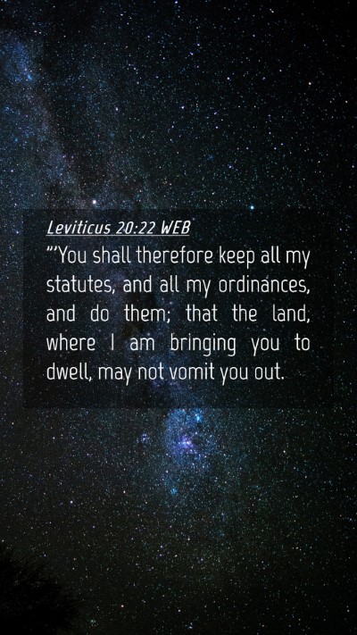 Picture 04 - Leviticus 20:22 WEB Mobile Phone Wallpaper - 