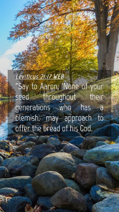 Picture 04 - Leviticus 21:17 WEB Mobile Phone Wallpaper - 
