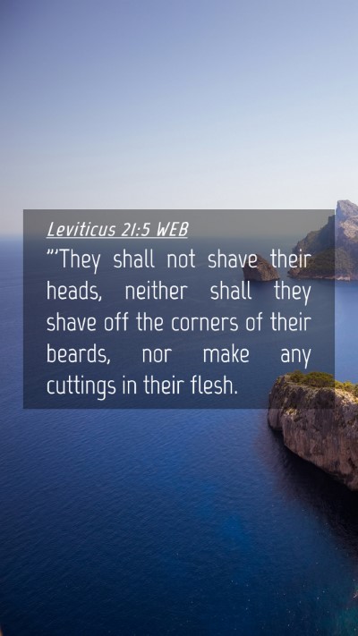 Picture 04 - Leviticus 21:5 WEB Mobile Phone Wallpaper - 