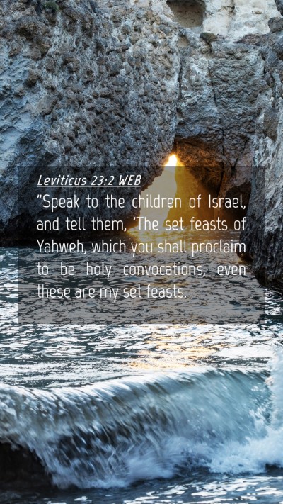 Picture 04 - Leviticus 23:2 WEB Mobile Phone Wallpaper - 