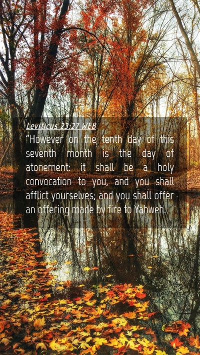 Picture 04 - Leviticus 23:27 WEB Mobile Phone Wallpaper - 