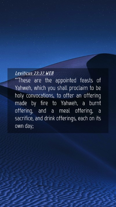 Picture 04 - Leviticus 23:37 WEB Mobile Phone Wallpaper - 