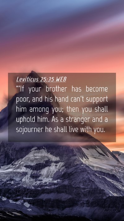 Picture 04 - Leviticus 25:35 WEB Mobile Phone Wallpaper - 