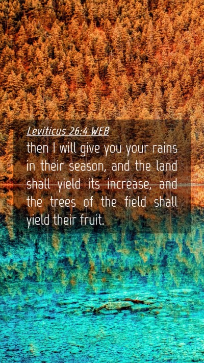 Picture 04 - Leviticus 26:4 WEB Mobile Phone Wallpaper - then I will give you your rains in their season, - Mobile Bible Verse Wallpaper