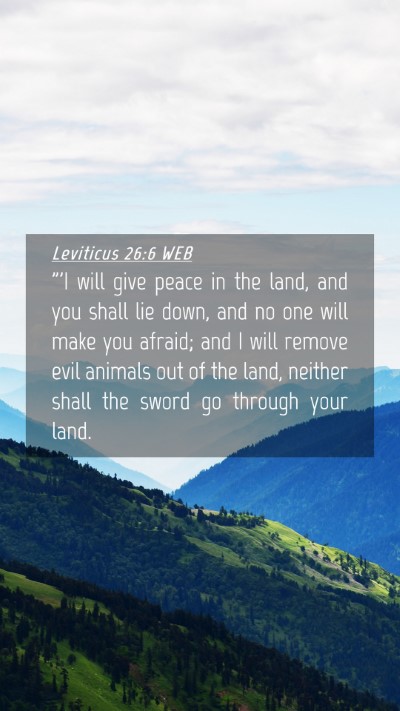 Picture 04 - Leviticus 26:6 WEB Mobile Phone Wallpaper - 