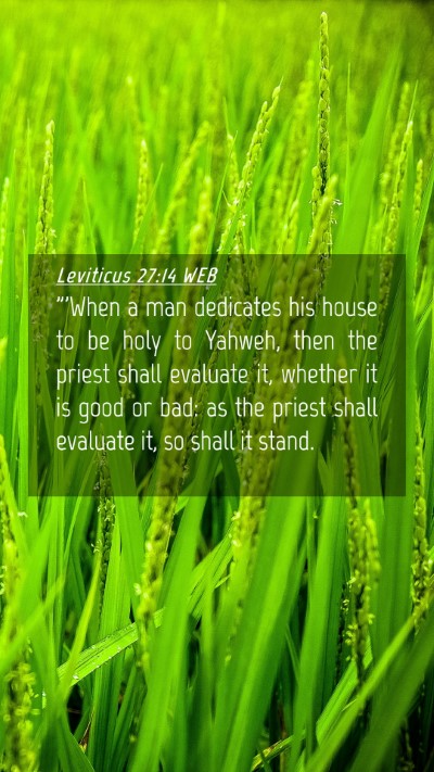 Picture 04 - Leviticus 27:14 WEB Mobile Phone Wallpaper - 