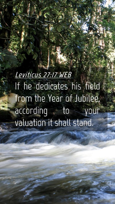 Picture 04 - Leviticus 27:17 WEB Mobile Phone Wallpaper - If he dedicates his field from the Year of - Mobile Bible Verse Wallpaper