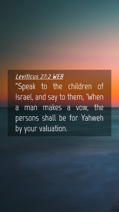 Picture 04 - Leviticus 27:2 WEB Mobile Phone Wallpaper - 