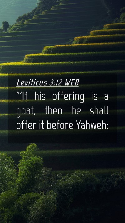 Picture 04 - Leviticus 3:12 WEB Mobile Phone Wallpaper - 