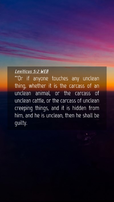 Picture 04 - Leviticus 5:2 WEB Mobile Phone Wallpaper - 