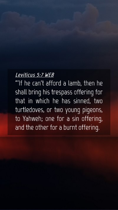 Picture 04 - Leviticus 5:7 WEB Mobile Phone Wallpaper - 