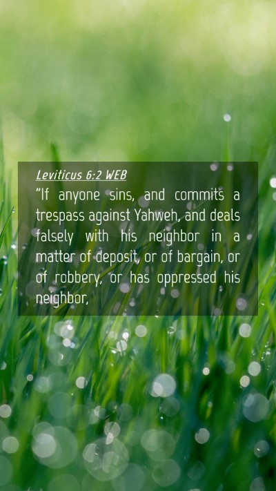 Picture 04 - Leviticus 6:2 WEB Mobile Phone Wallpaper - 