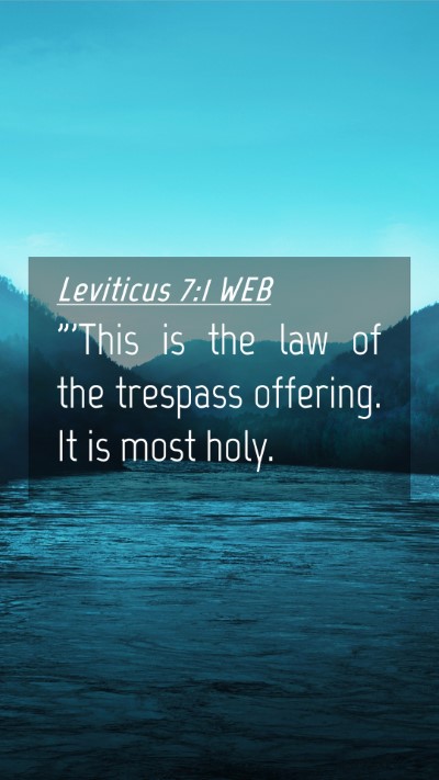 Picture 04 - Leviticus 7:1 WEB Mobile Phone Wallpaper - 