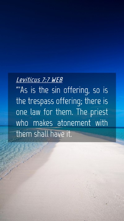 Picture 04 - Leviticus 7:7 WEB Mobile Phone Wallpaper - 