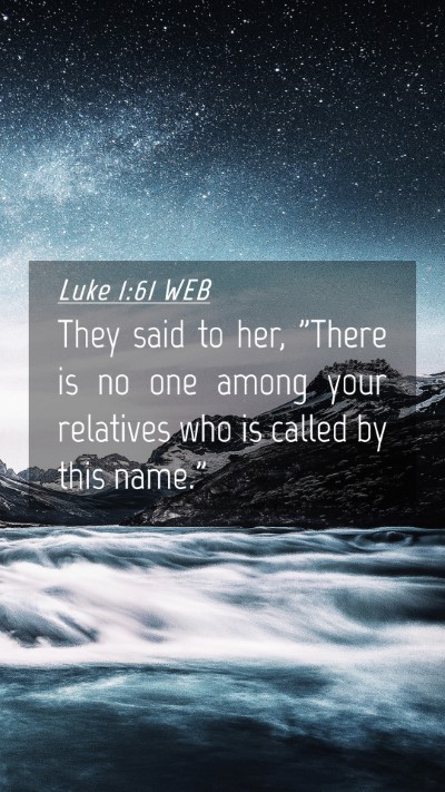 Picture 04 - Luke 1:61 WEB Mobile Phone Wallpaper - They said to her, 