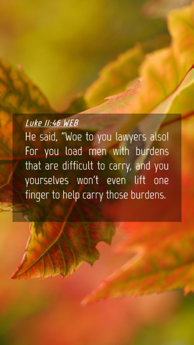 Picture 04 - Luke 11:46 WEB Mobile Phone Wallpaper - He said, 