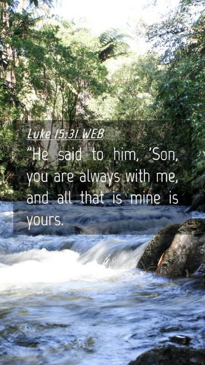 Picture 04 - Luke 15:31 WEB Mobile Phone Wallpaper - 