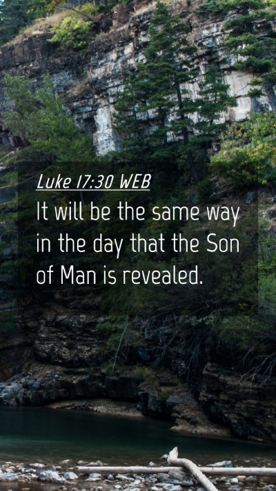 Picture 04 - Luke 17:30 WEB Mobile Phone Wallpaper - It will be the same way in the day that the Son - Mobile Bible Verse Wallpaper