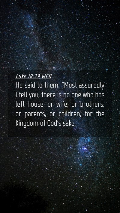 Picture 04 - Luke 18:29 WEB Mobile Phone Wallpaper - He said to them, 