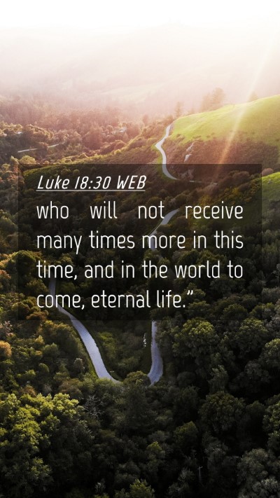 Picture 04 - Luke 18:30 WEB Mobile Phone Wallpaper - who will not receive many times more in this - Mobile Bible Verse Wallpaper