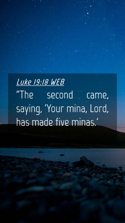 Picture 04 - Luke 19:18 WEB Mobile Phone Wallpaper - 