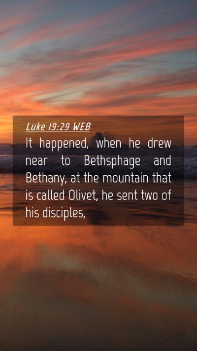 Picture 04 - Luke 19:29 WEB Mobile Phone Wallpaper - It happened, when he drew near to Bethsphage and - Mobile Bible Verse Wallpaper