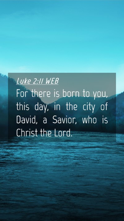 Picture 04 - Luke 2:11 WEB Mobile Phone Wallpaper - For there is born to you, this day, in the city - Mobile Bible Verse Wallpaper