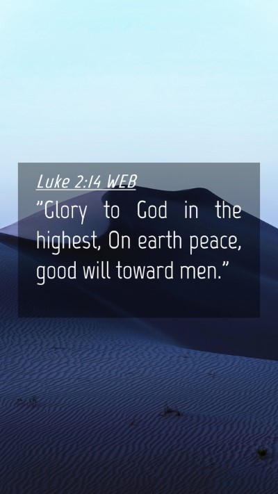 Picture 04 - Luke 2:14 WEB Mobile Phone Wallpaper - 