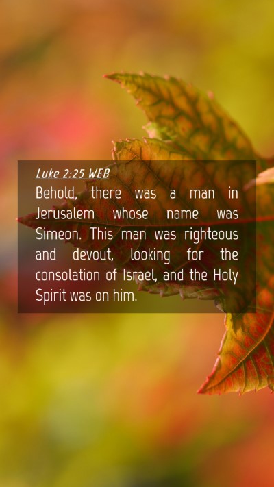 Picture 04 - Luke 2:25 WEB Mobile Phone Wallpaper - Behold, there was a man in Jerusalem whose name - Mobile Bible Verse Wallpaper