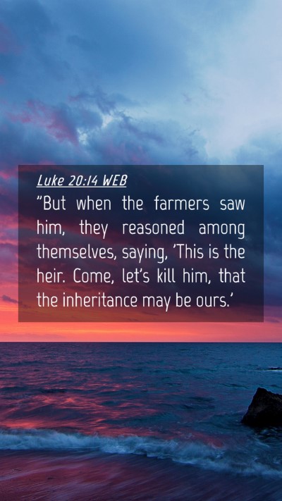 Picture 04 - Luke 20:14 WEB Mobile Phone Wallpaper - 