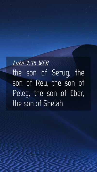 Picture 04 - Luke 3:35 WEB Mobile Phone Wallpaper - the son of Serug, the son of Reu, the son of - Mobile Bible Verse Wallpaper