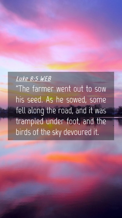 Picture 04 - Luke 8:5 WEB Mobile Phone Wallpaper - 