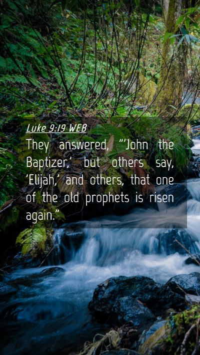 Picture 04 - Luke 9:19 WEB Mobile Phone Wallpaper - They answered, 