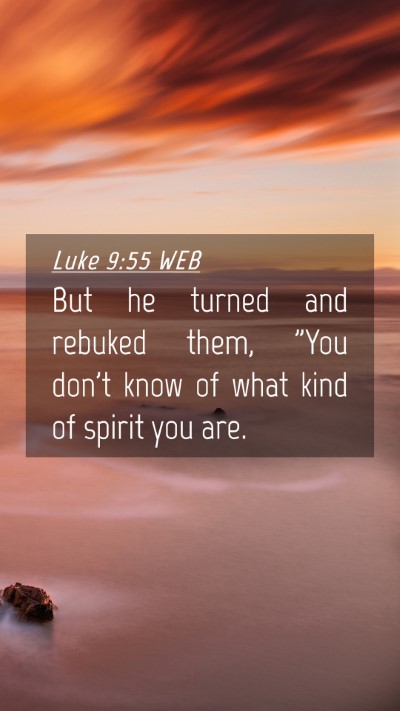 Picture 04 - Luke 9:55 WEB Mobile Phone Wallpaper - But he turned and rebuked them, 
