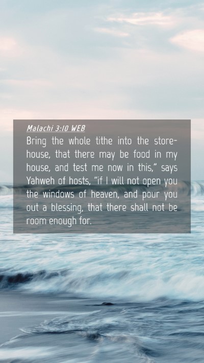Picture 04 - Malachi 3:10 WEB Mobile Phone Wallpaper - Bring the whole tithe into the store-house, that - Mobile Bible Verse Wallpaper